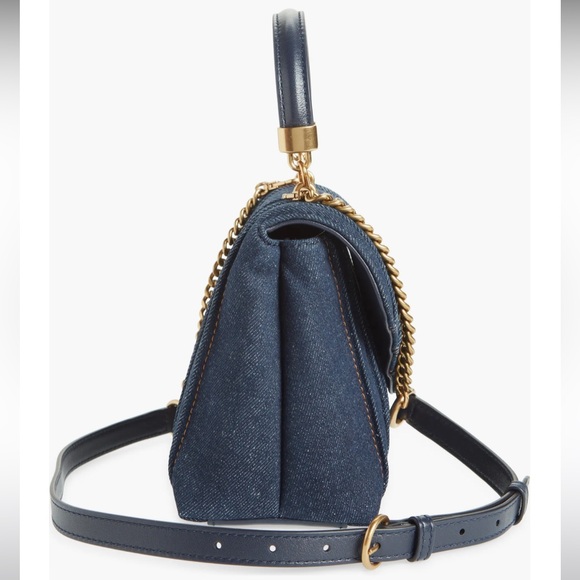 Tory Burch Kira Denim Handbag - Picture 5 of 16